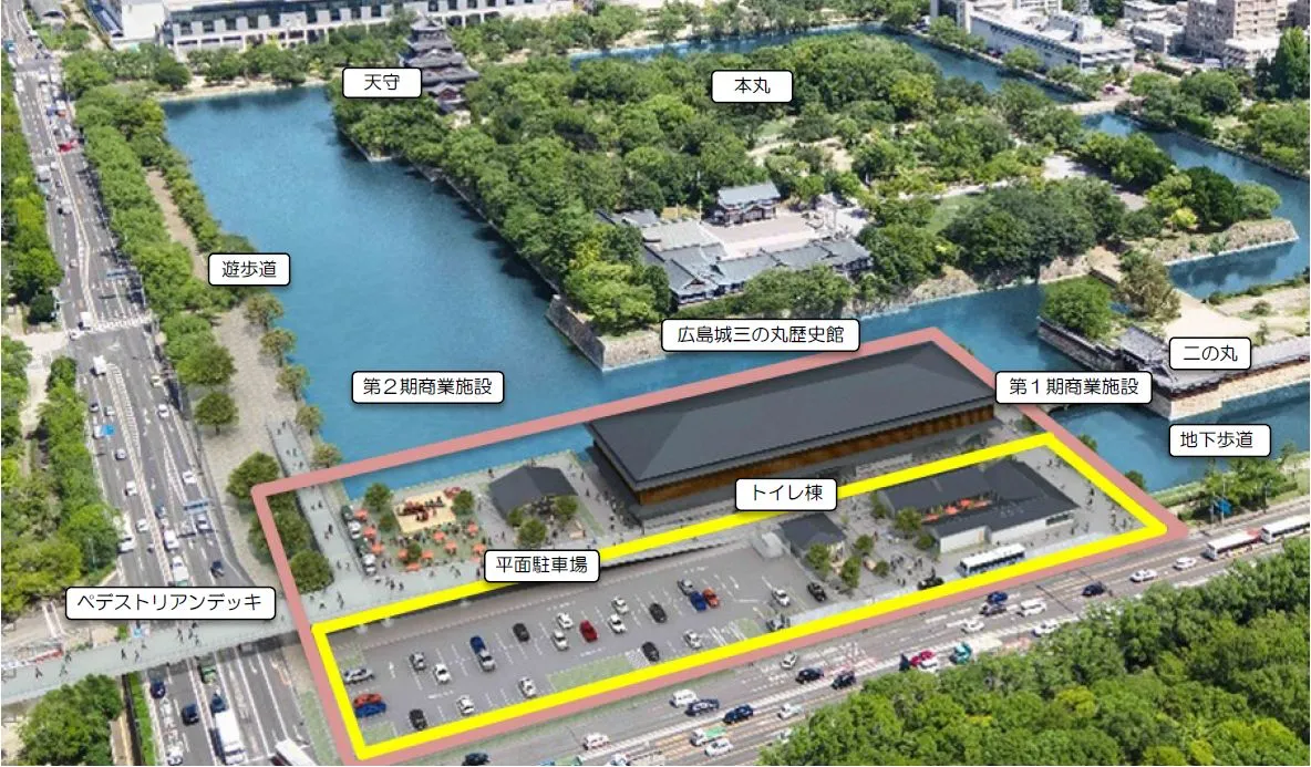 広島城三の丸 完成イメージ図